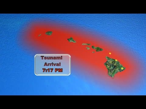 Tsunami Warning for Hawaii following an 8.7M earthquake in Russia