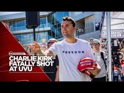Charlie Kirk shot and killed at Utah Valley University, during 'Prove Me Wrong' tour