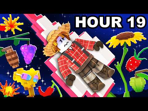 I Spent 24 HOURS Growing a Garden in Roblox