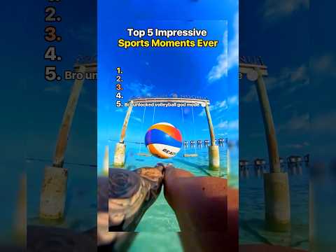 Top 5 Impressive Sports Moments 🤟 #tiktok #best #sports