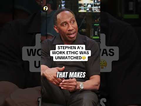 Stephen A's Work ETHIC Is UNMATCHED