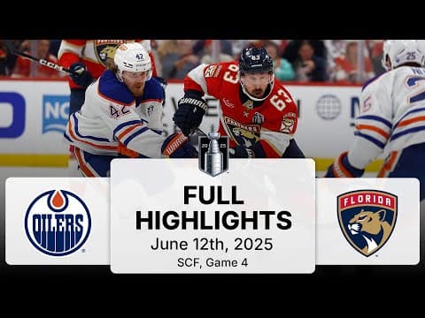 NHL Playoff Highlights | Oilers vs. Panthers | SCF Gm 4 | June 12, 2025