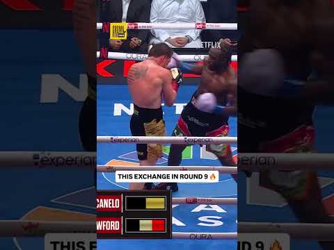 Canelo Alvarez & Terence Crawford INSANE EXCHANGE IN ROUND 9 😲