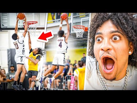 MY AAU TEAM PUT ON THE CRAZIEST DUNK SHOW EVER!