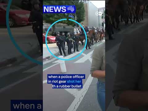 Journalist hit with rubber bullet at anti-ICE protest in LA | DW News