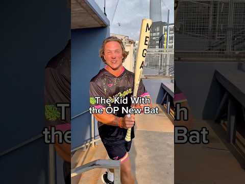 The Kid With the OP New Bat 🤣 #baseball #comedy #viral #warstic #baseballbat #funny #skit