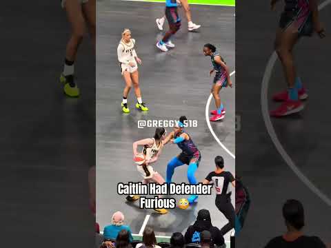 Caitlin had this defender not happy #caitlinclark #basketball #wnba