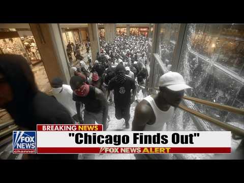 Gangs EMPTY Chicago Plaza... as Mayor's "LET THEM LOOT" Plan IMPLODES